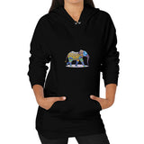 Hoodie (on woman) Black DesiVesiLtd