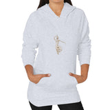 Hoodie (on woman) Heather grey DesiVesiLtd