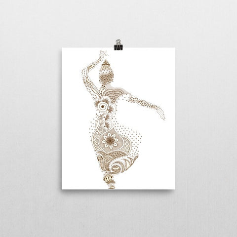 Indian Dance Pose Canvas