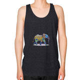 Unisex Fine Jersey Tank (on man) Tri-Blend Black DesiVesiLtd