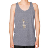 Unisex Fine Jersey Tank (on man) Tri-Blend Grey DesiVesiLtd