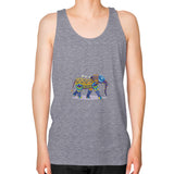 Unisex Fine Jersey Tank (on man) Tri-Blend Grey DesiVesiLtd