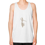Unisex Fine Jersey Tank (on man) White DesiVesiLtd