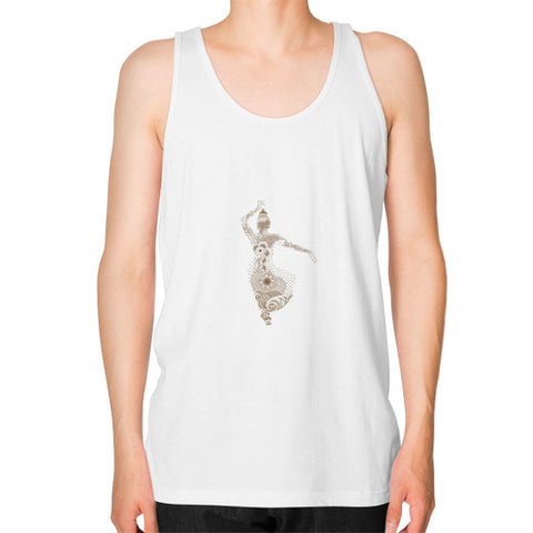 Unisex Fine Jersey Tank (on man) White DesiVesiLtd
