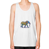 Unisex Fine Jersey Tank (on man) White DesiVesiLtd