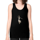 Unisex Fine Jersey Tank (on woman) Black DesiVesiLtd