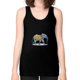 Unisex Fine Jersey Tank (on woman) Black DesiVesiLtd