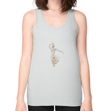 Unisex Fine Jersey Tank (on woman) Silver DesiVesiLtd