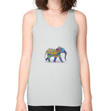 Unisex Fine Jersey Tank (on woman) Silver DesiVesiLtd