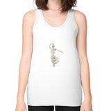 Unisex Fine Jersey Tank (on woman) White DesiVesiLtd