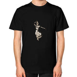 Unisex T-Shirt (on man) Black DesiVesiLtd