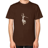 Unisex T-Shirt (on man) Brown DesiVesiLtd
