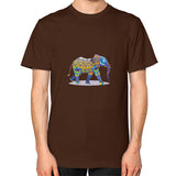Unisex T-Shirt (on man) Brown DesiVesiLtd