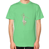 Unisex T-Shirt (on man) Grass DesiVesiLtd