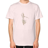 Unisex T-Shirt (on man) Light pink DesiVesiLtd