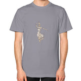 Unisex T-Shirt (on man) Slate DesiVesiLtd