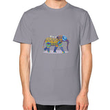 Unisex T-Shirt (on man) Slate DesiVesiLtd