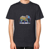 Unisex T-Shirt (on man) Tri-Blend Black DesiVesiLtd