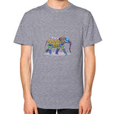 Unisex T-Shirt (on man) Tri-Blend Grey DesiVesiLtd