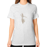 Unisex T-Shirt (on woman) Ash grey DesiVesiLtd