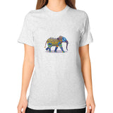 Unisex T-Shirt (on woman) Ash grey DesiVesiLtd