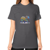 Unisex T-Shirt (on woman) Asphalt DesiVesiLtd