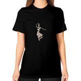 Unisex T-Shirt (on woman) Black DesiVesiLtd