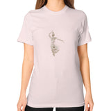 Unisex T-Shirt (on woman) Light pink DesiVesiLtd