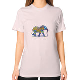 Unisex T-Shirt (on woman) Light pink DesiVesiLtd