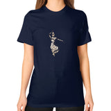 Unisex T-Shirt (on woman) Navy DesiVesiLtd