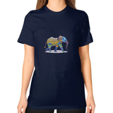 Unisex T-Shirt (on woman) Navy DesiVesiLtd