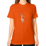 Unisex T-Shirt (on woman) Orange DesiVesiLtd