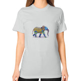 Unisex T-Shirt (on woman) Silver DesiVesiLtd