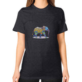 Unisex T-Shirt (on woman) Tri-Blend Black DesiVesiLtd
