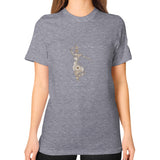 Unisex T-Shirt (on woman) Tri-Blend Grey DesiVesiLtd