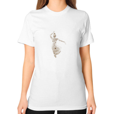 Unisex T-Shirt (on woman) White DesiVesiLtd