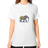 Unisex T-Shirt (on woman) White DesiVesiLtd