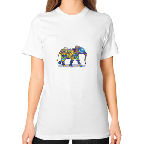 Unisex T-Shirt (on woman) White DesiVesiLtd