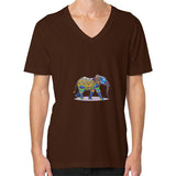 V-Neck (on man) Brown DesiVesiLtd