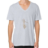 V-Neck (on man) Heather grey DesiVesiLtd