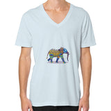 V-Neck (on man) Light blue DesiVesiLtd