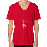 V-Neck (on man) Red DesiVesiLtd