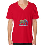 V-Neck (on man) Red DesiVesiLtd