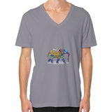 V-Neck (on man) Slate DesiVesiLtd