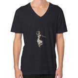 V-Neck (on man) Tri-Blend Black DesiVesiLtd