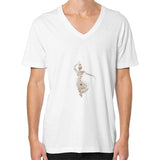 V-Neck (on man) White DesiVesiLtd