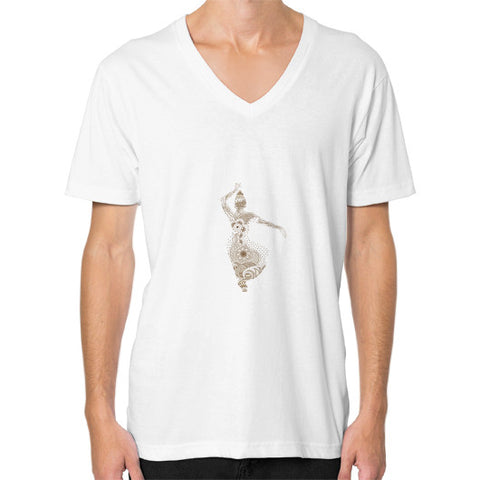 V-Neck (on man) White DesiVesiLtd