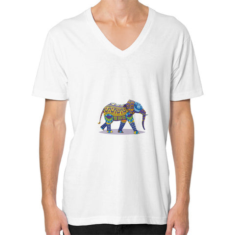 V-Neck (on man) White DesiVesiLtd