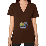 V-Neck (on woman) Brown DesiVesiLtd