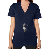 V-Neck (on woman) Navy DesiVesiLtd